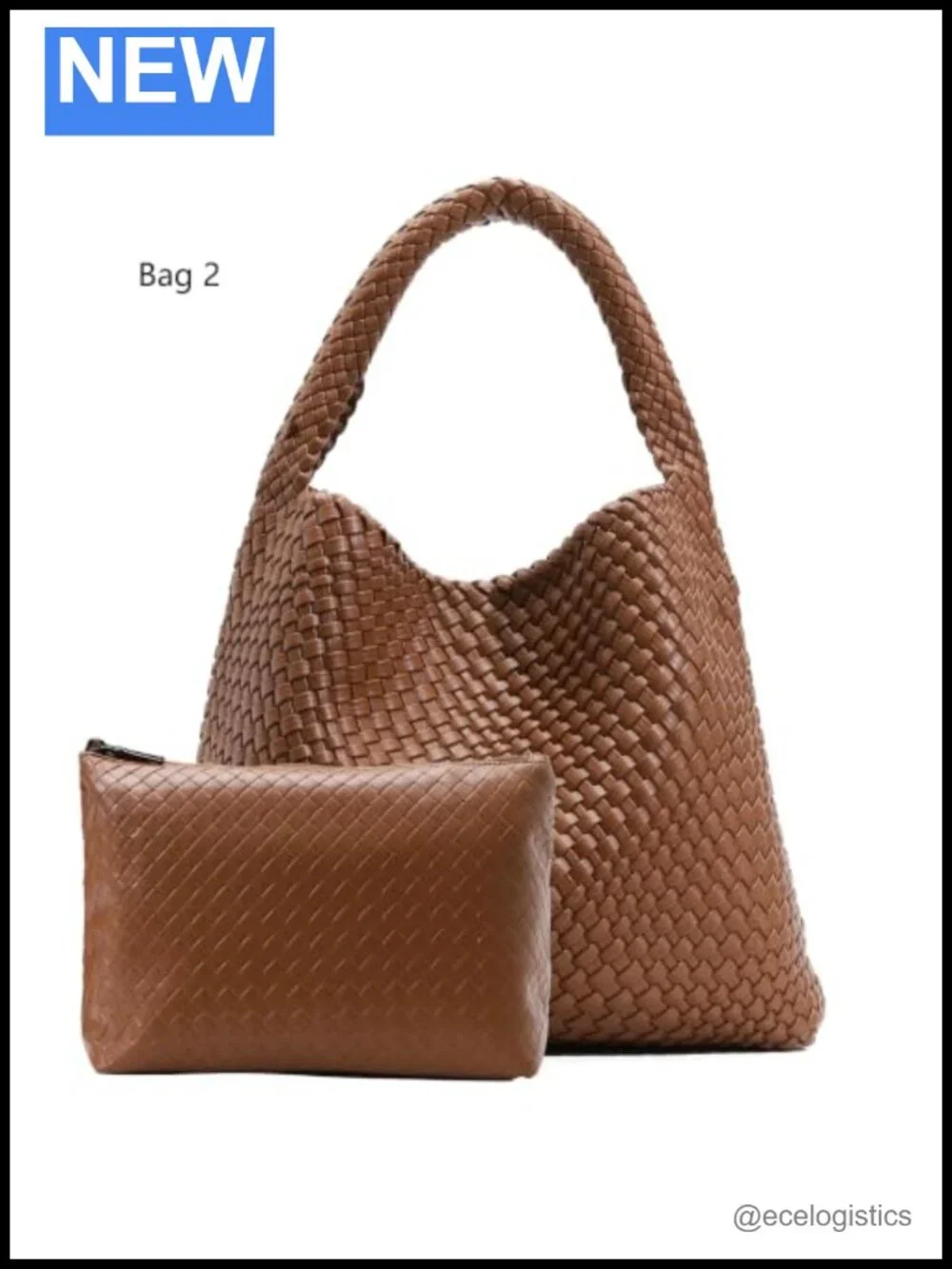Woven Vegan Leather Tote Bag for Women Top Handle Shoulder Purse